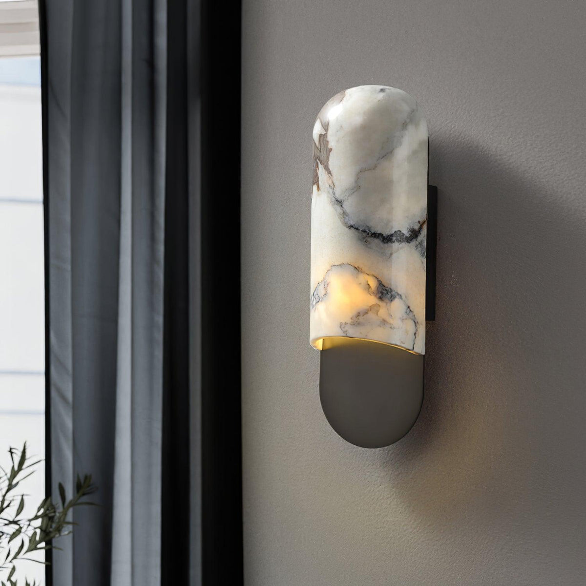 Elaisira aplique de pared con acabado elegante