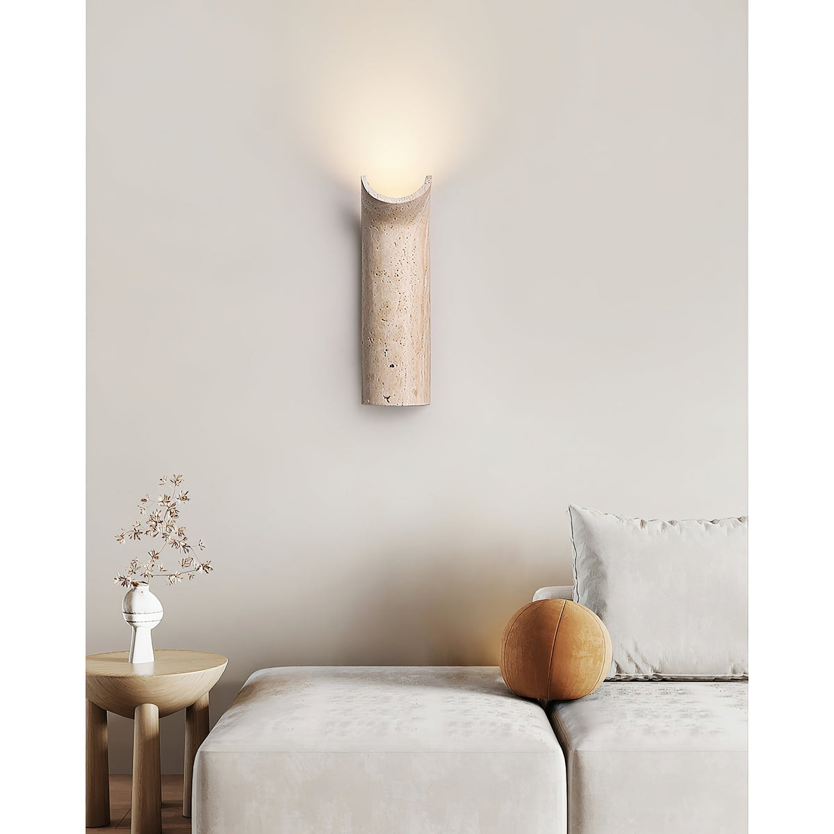Tula aplique de pared travertino