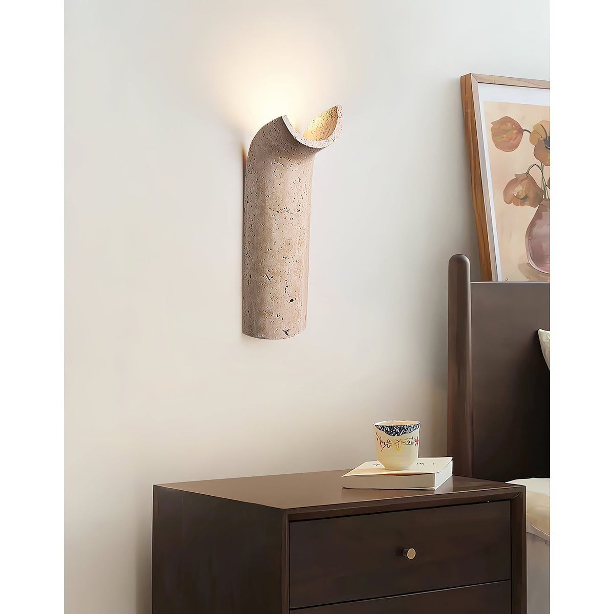 Tula aplique de pared travertino