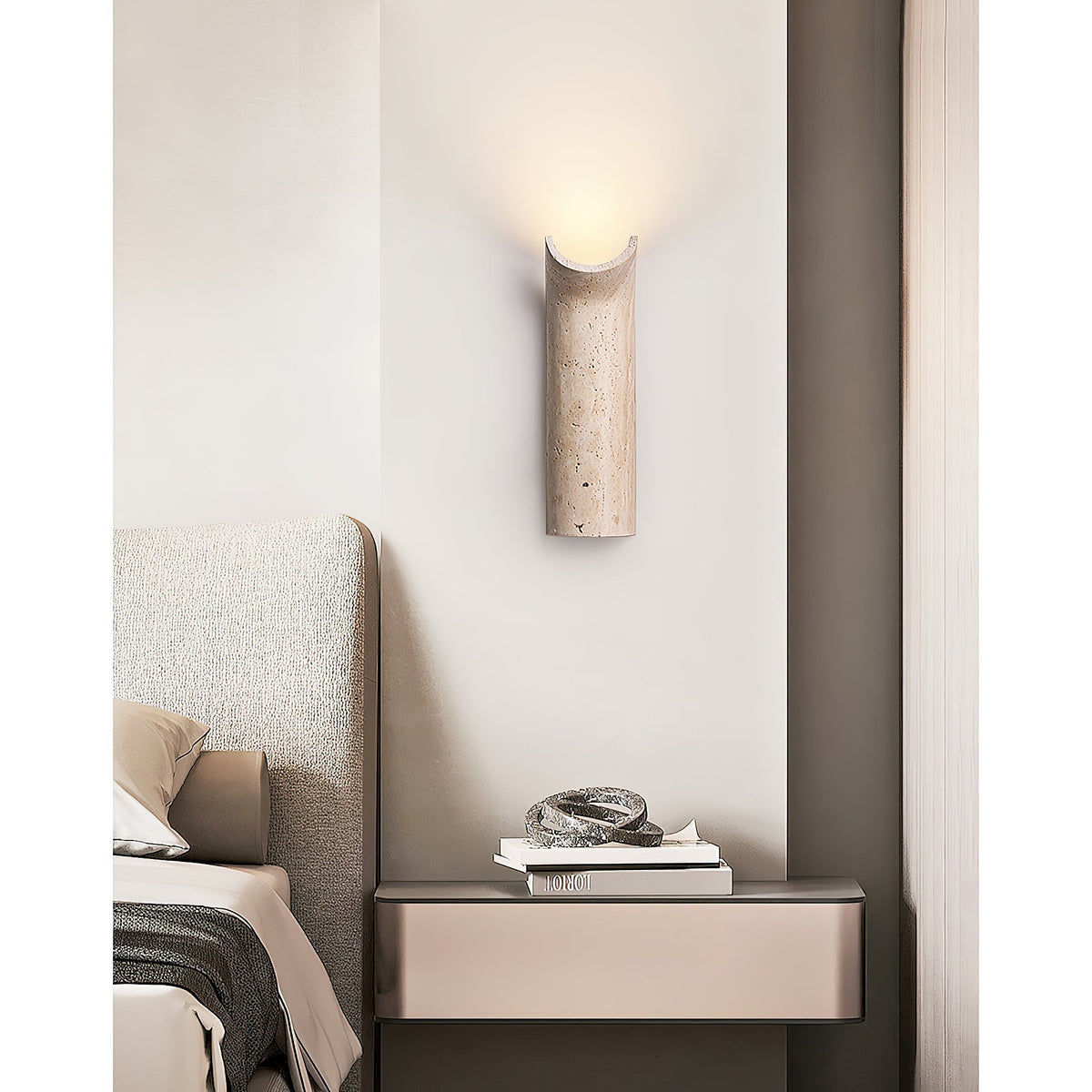 Tula aplique de pared travertino