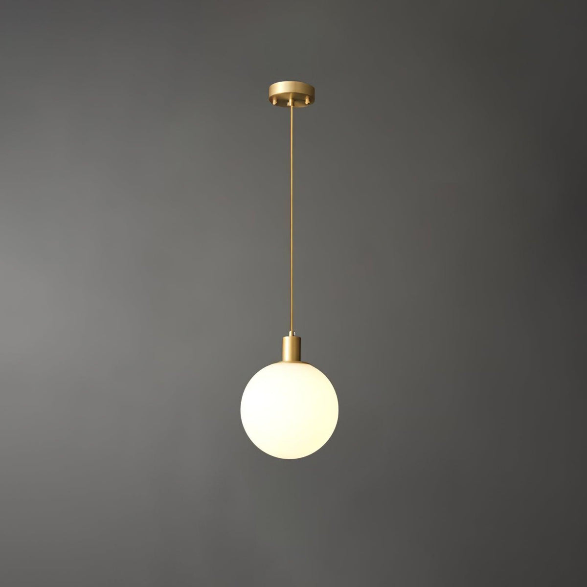 Orbita lámpara colgante minimalista de latón