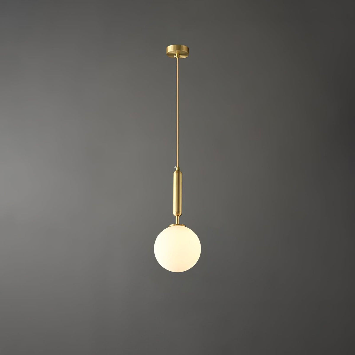 Orbita lámpara colgante minimalista de latón