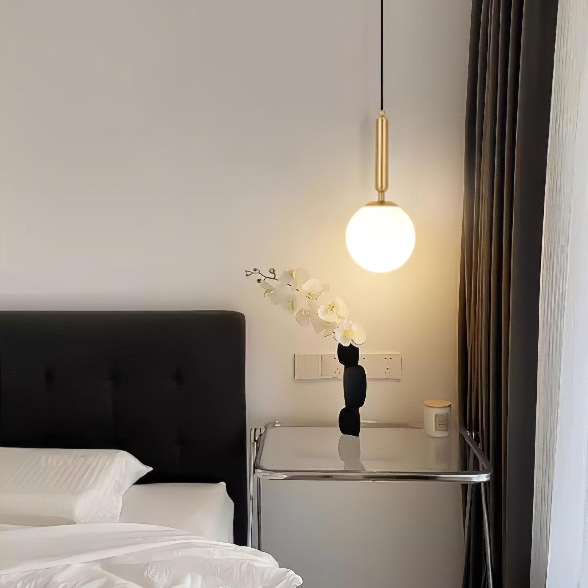 Orbita lámpara colgante minimalista de latón