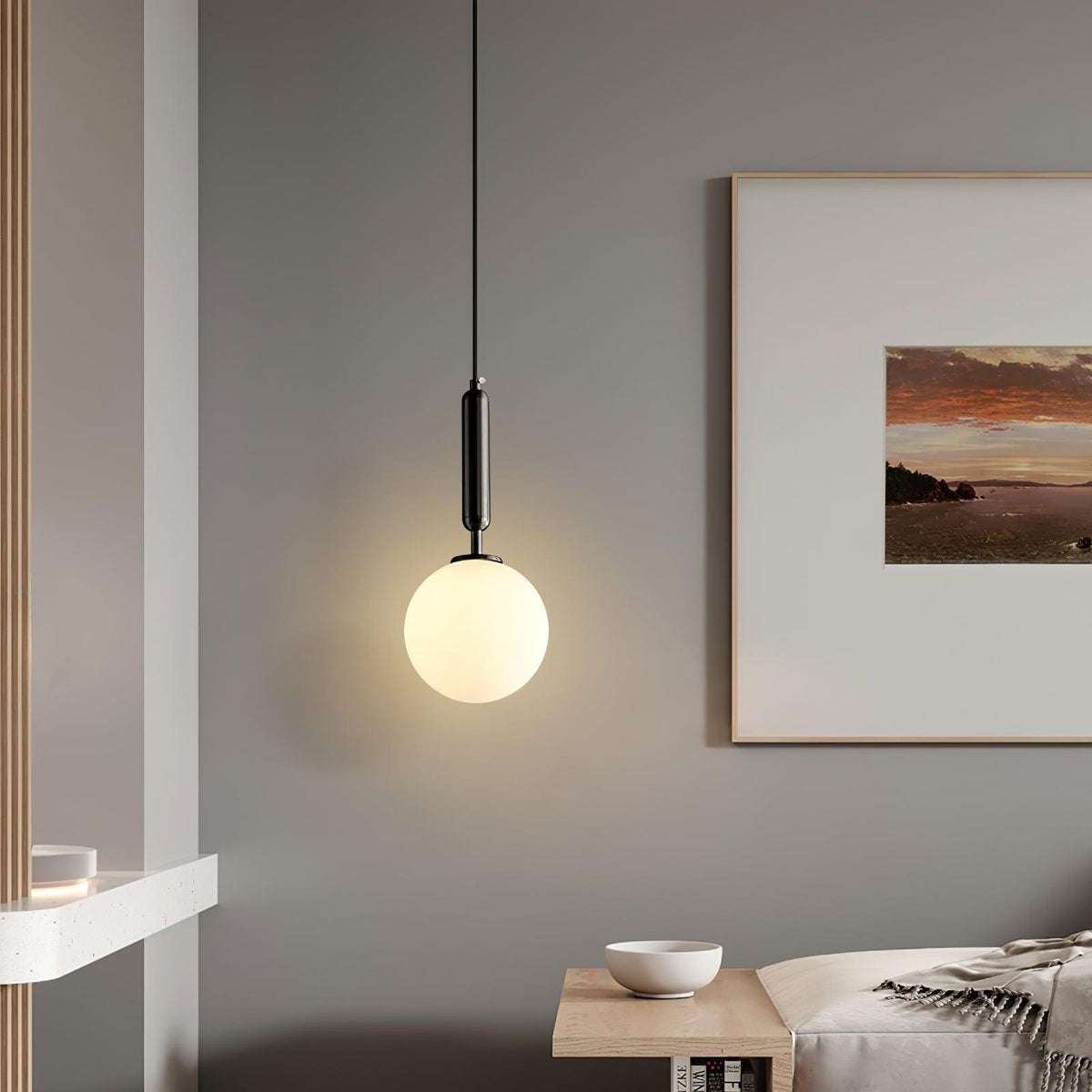 Orbita lámpara colgante minimalista de latón
