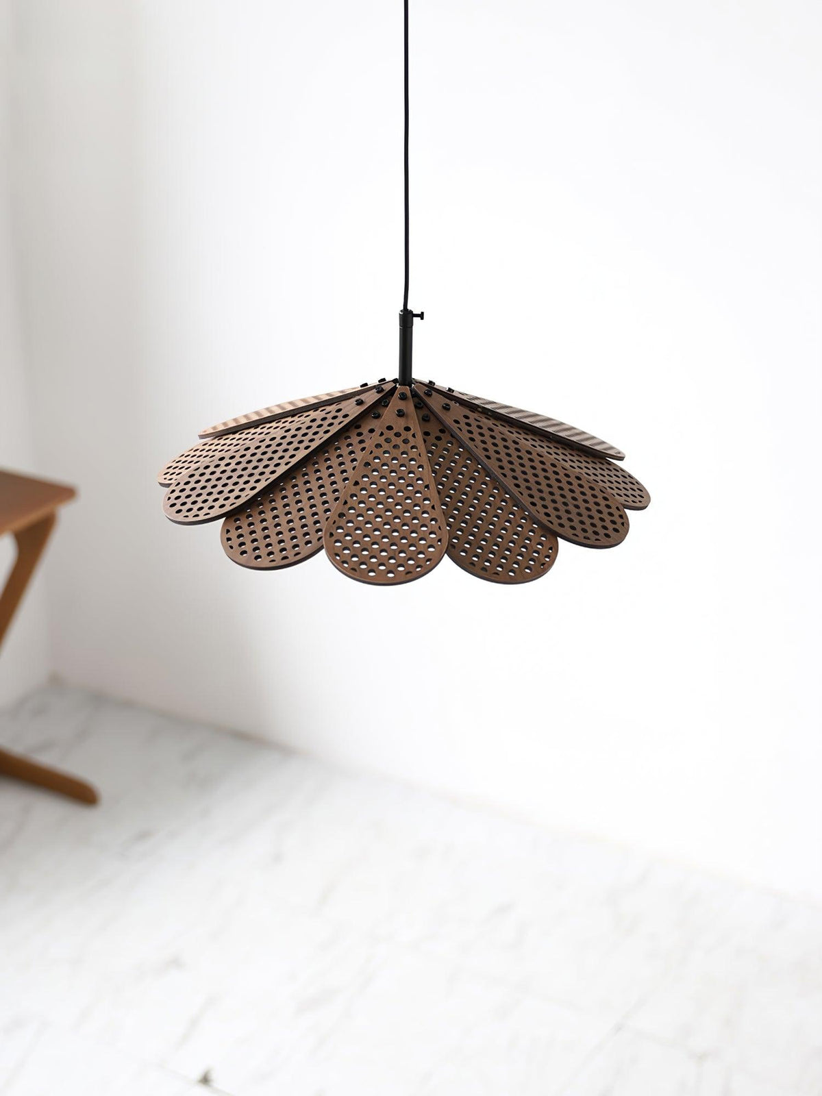 Zevarus lámpara colgante nórdica de arte wabi-sabi en madera