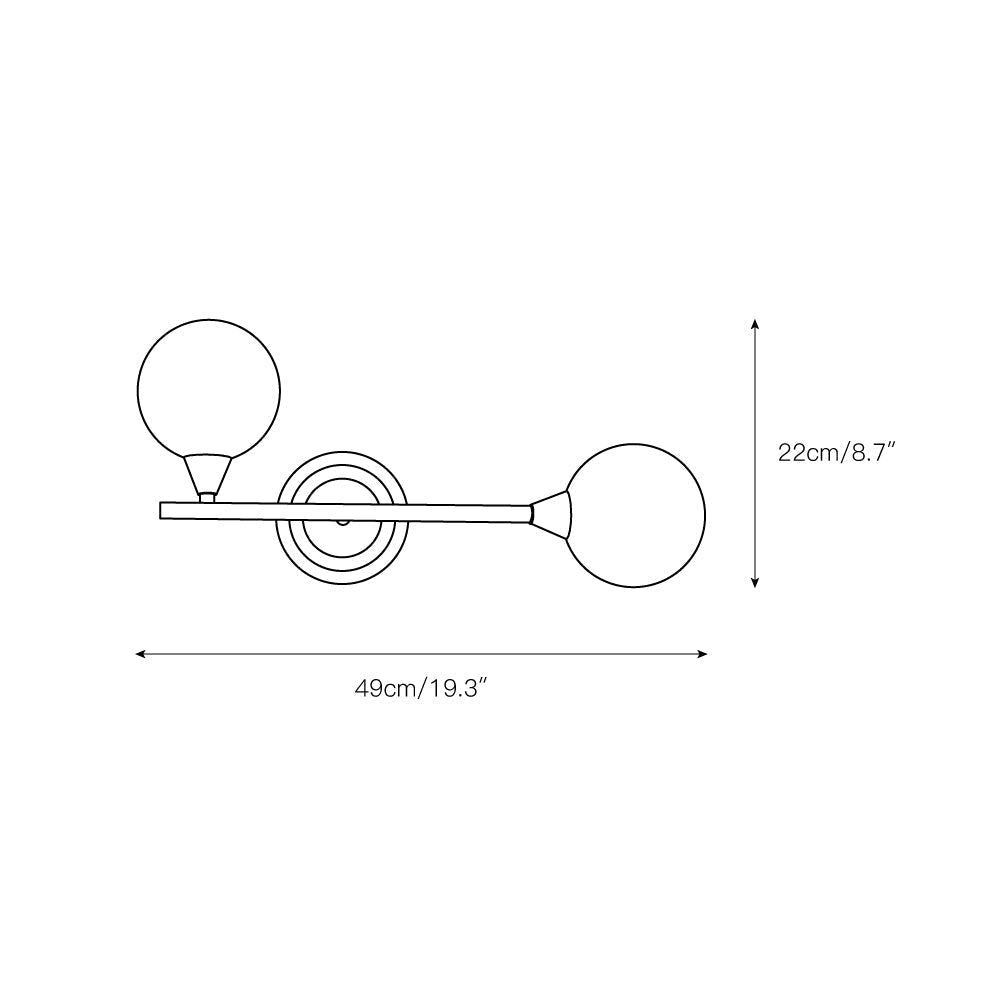 Orbilist aplique de pared
