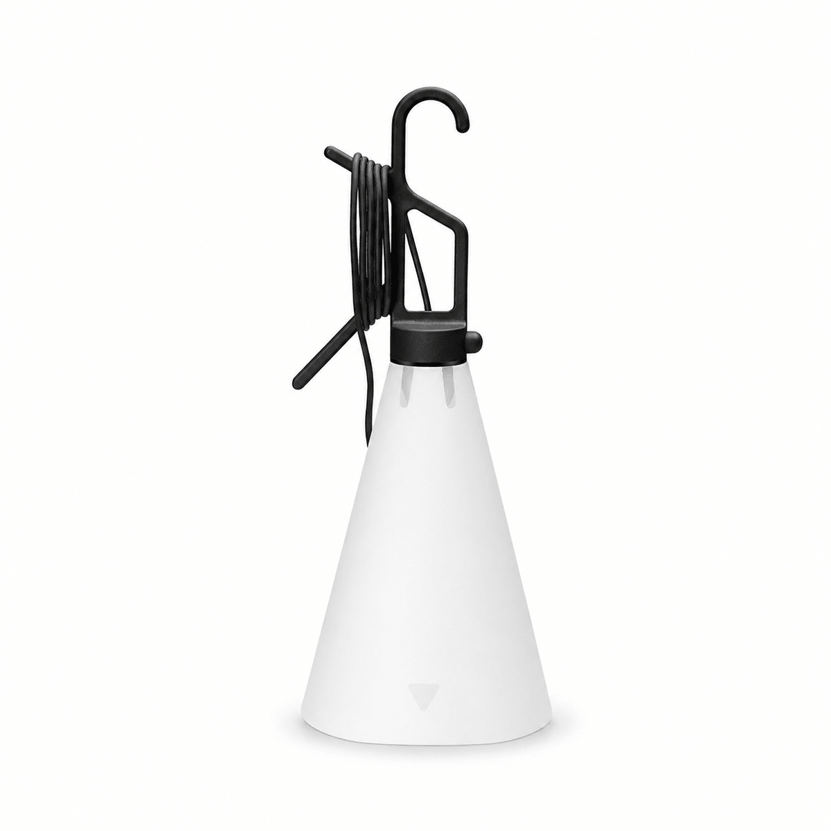 Hook lámpara de mesa con mango en forma de cono