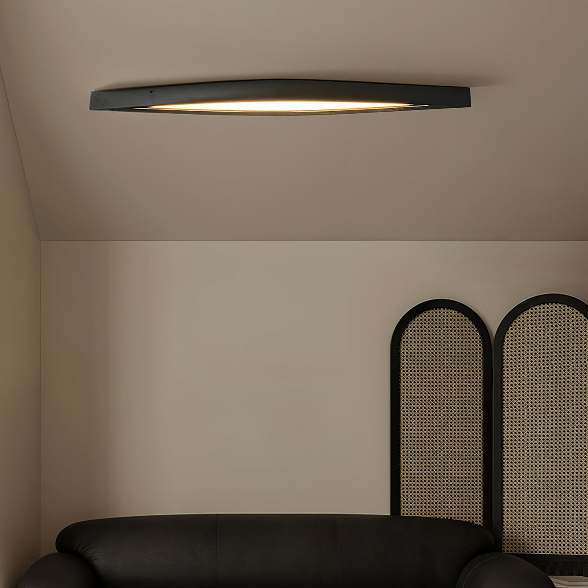 Alnoreth lámpara de techo Horizon lineal nórdica de madera