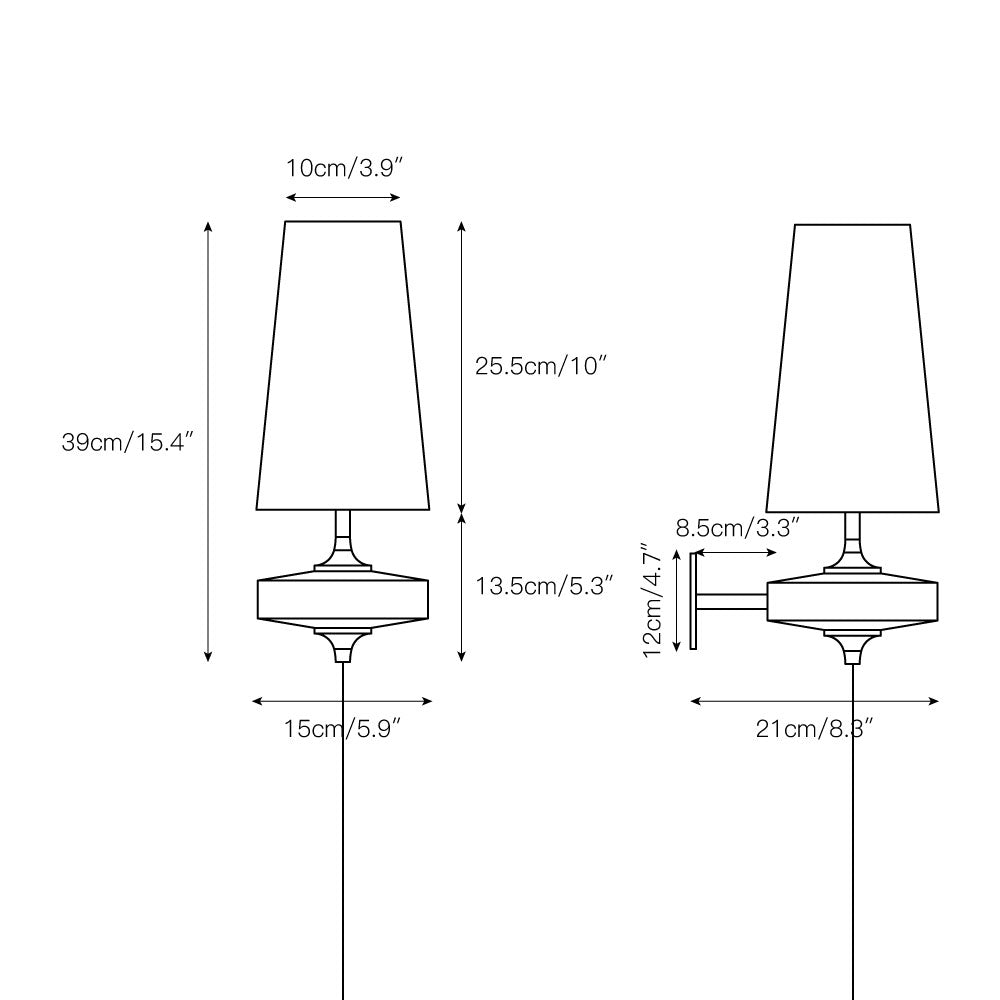 Elaerelle aplique de pared