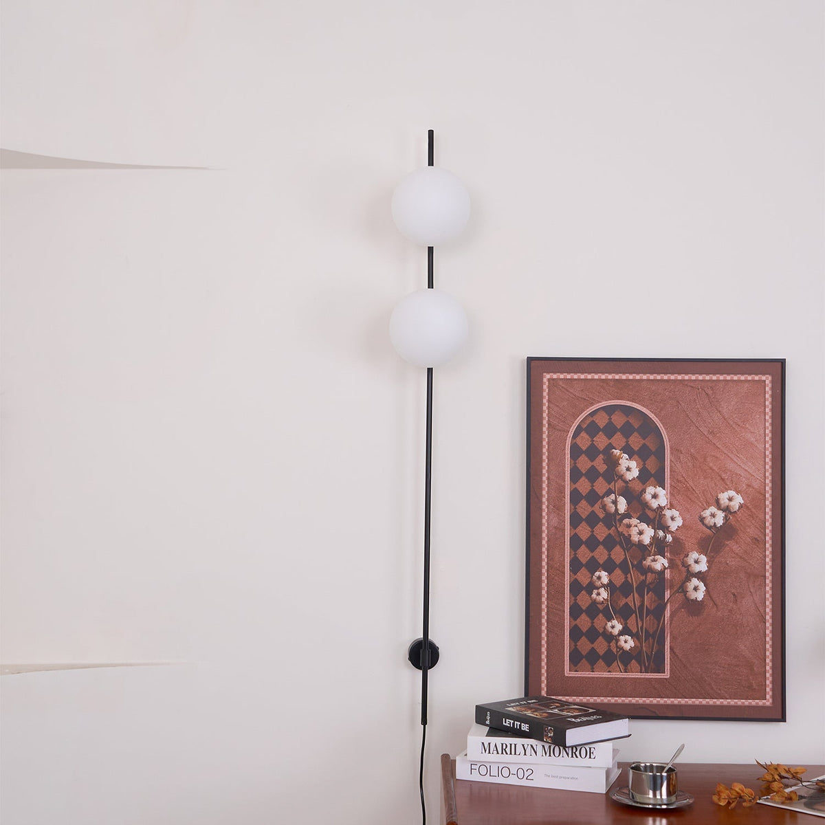 Evshaora aplique de pared moderno minimalista de vidrio
