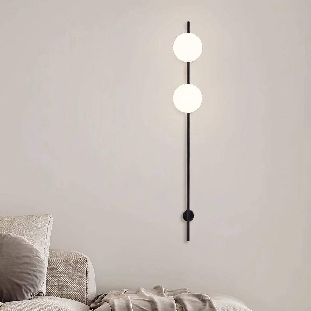 Evshaora aplique de pared moderno minimalista de vidrio