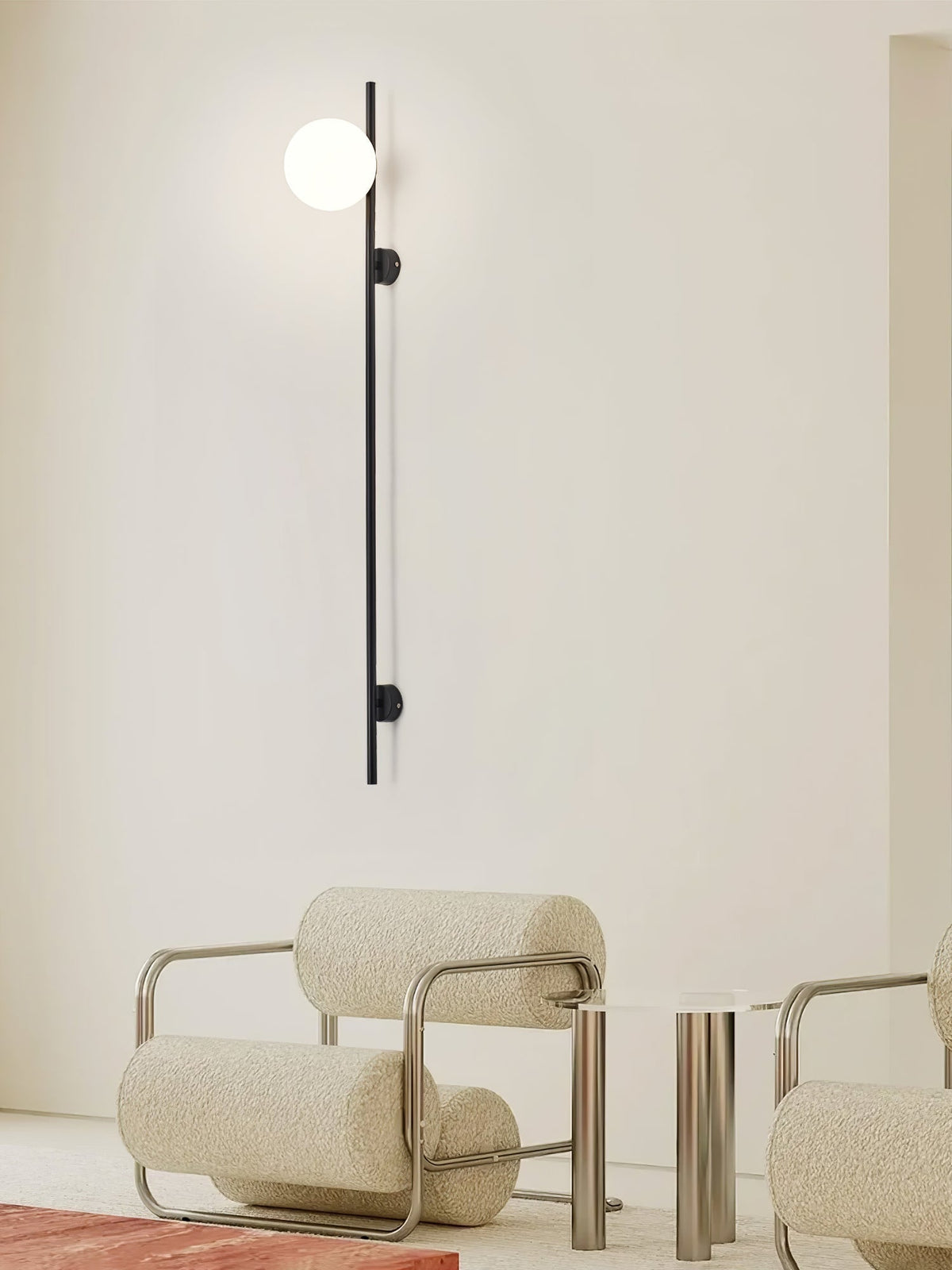 Evshaora aplique de pared moderno minimalista de vidrio