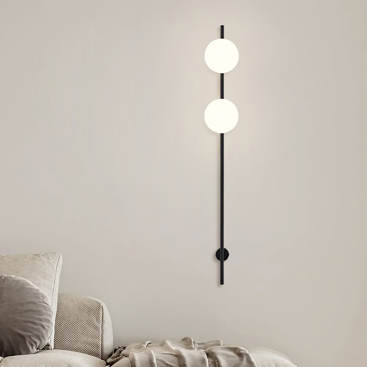 Evshaora aplique de pared moderno minimalista de vidrio