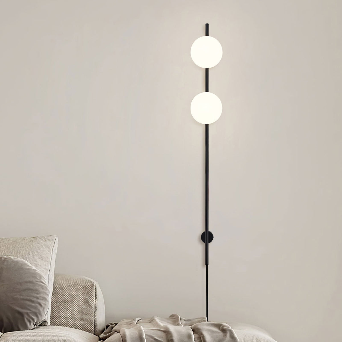 Evshaora aplique de pared moderno minimalista de vidrio