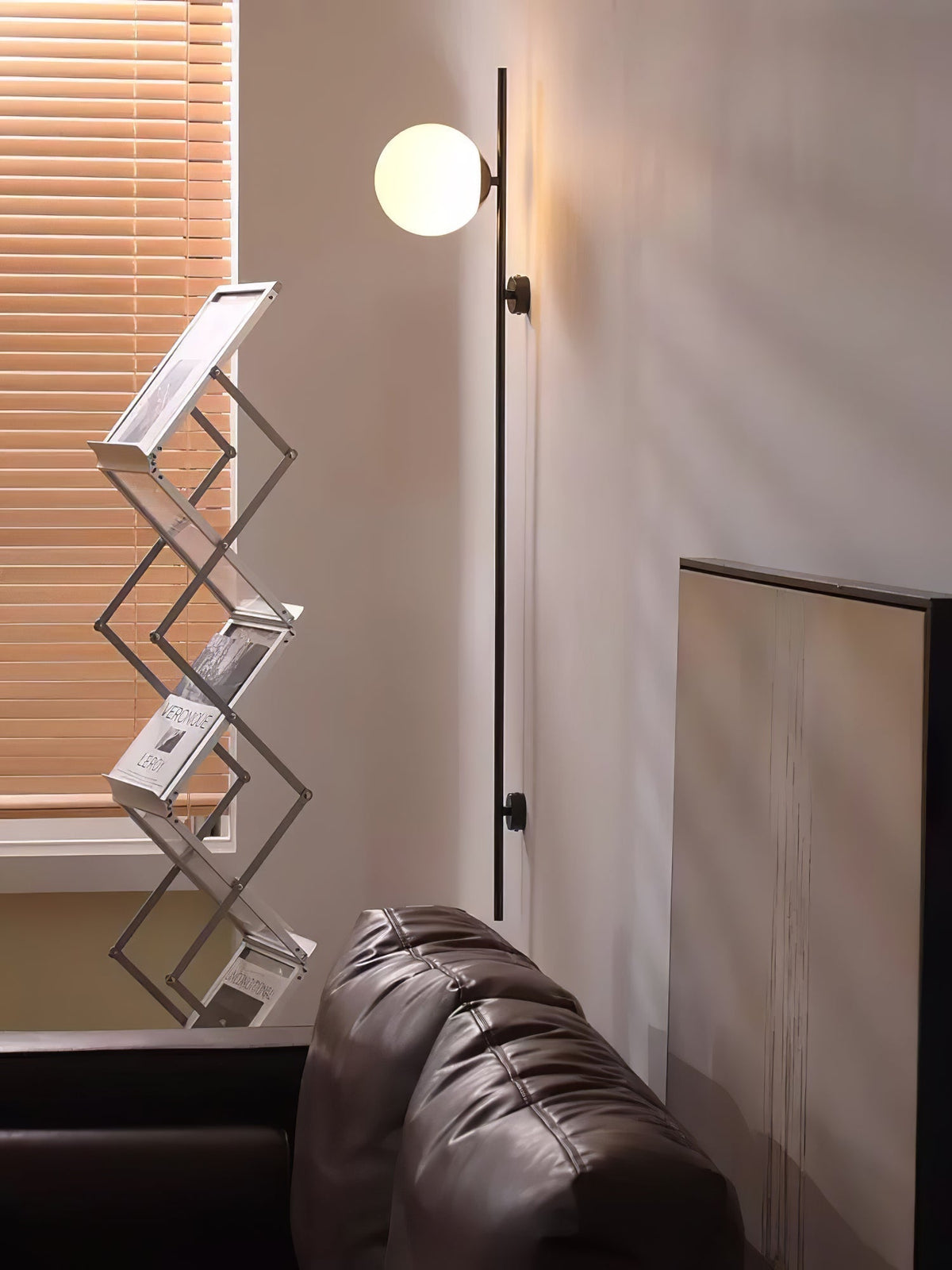 Evshaora aplique de pared moderno minimalista de vidrio