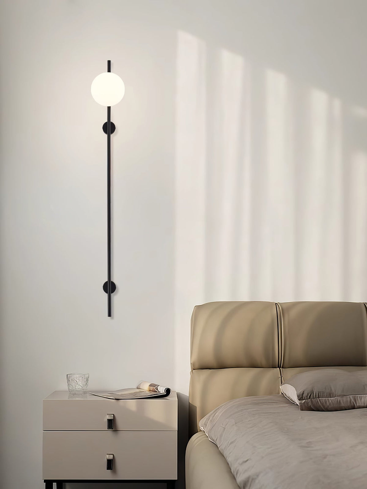 Evshaora aplique de pared moderno minimalista de vidrio