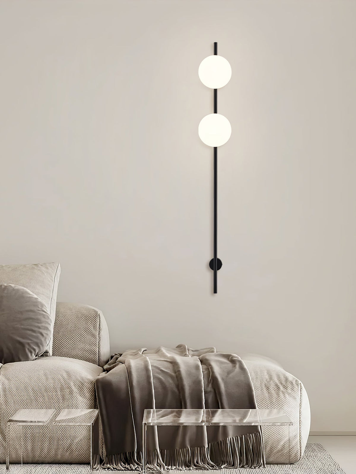 Evshaora aplique de pared moderno minimalista de vidrio