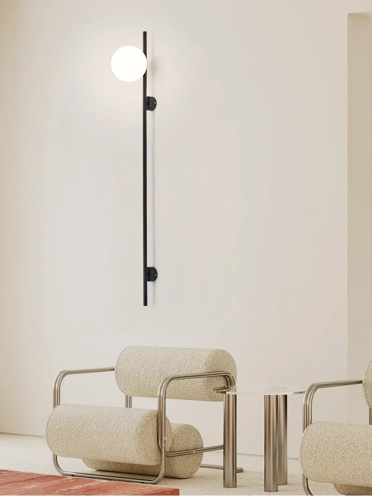 Nerylor aplique de pared moderno minimalista de vidrio