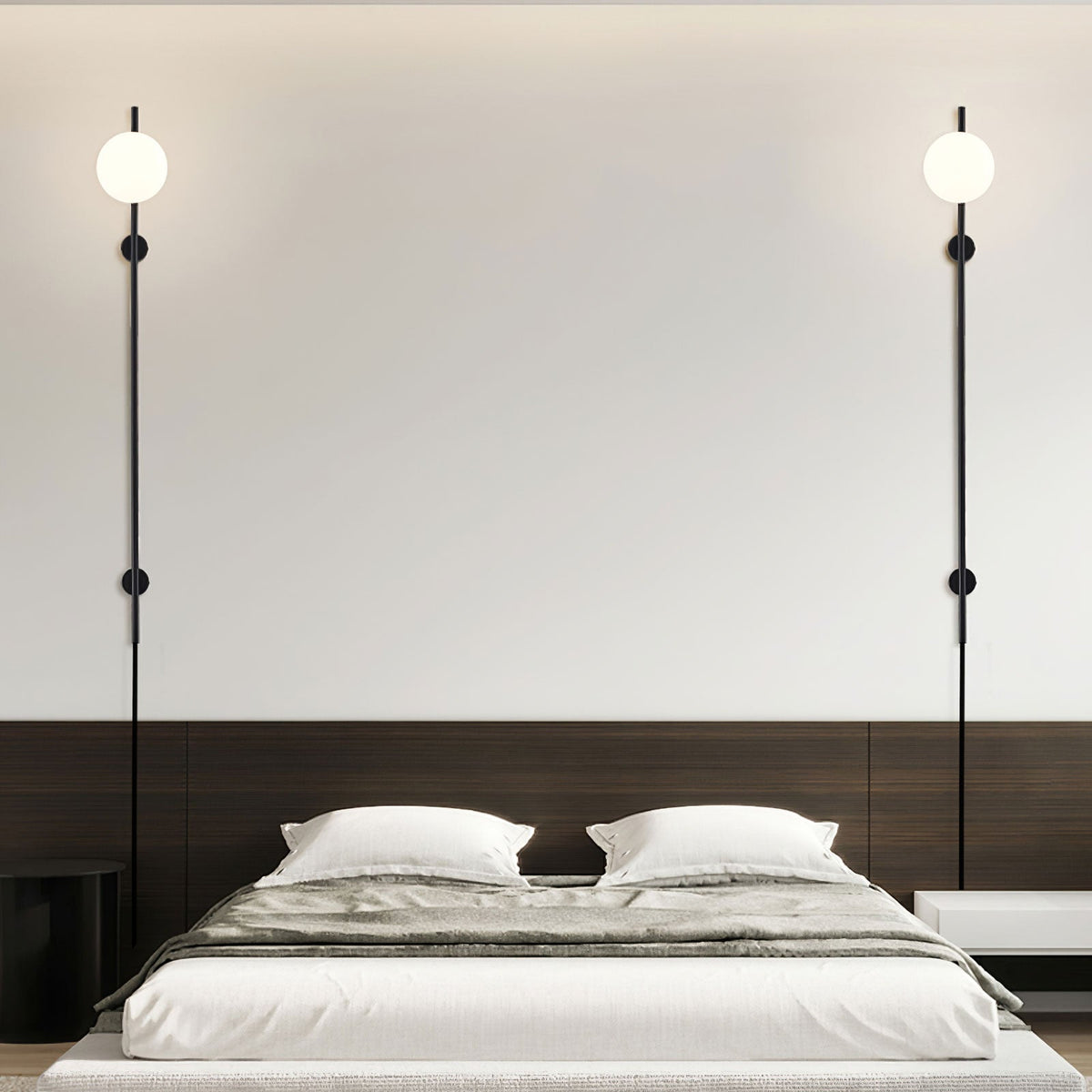 Evshaora aplique de pared moderno minimalista de vidrio