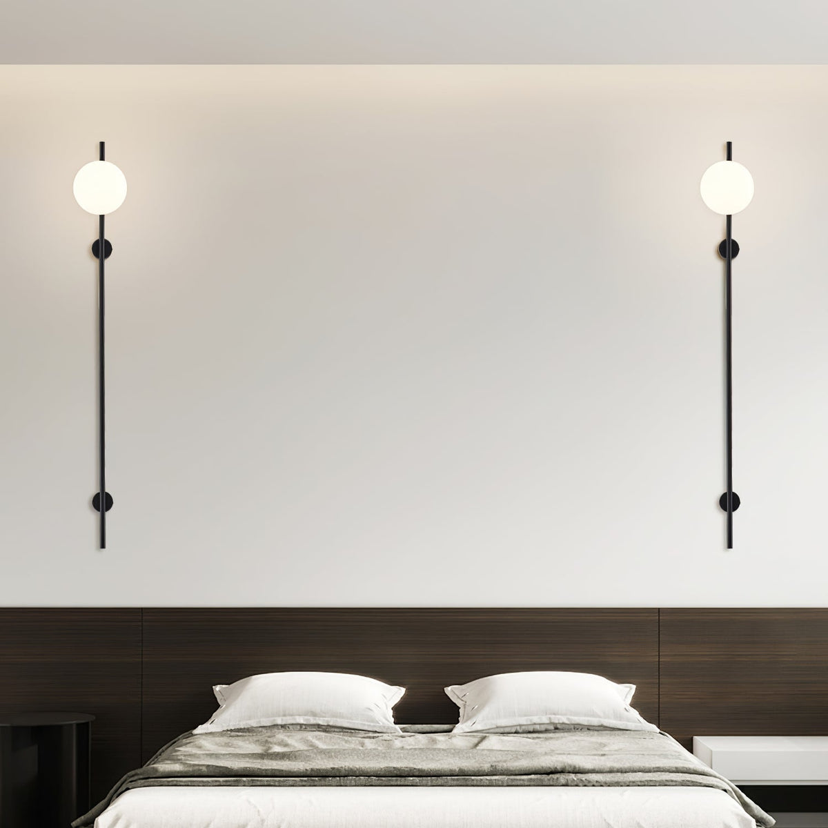 Evshaora aplique de pared moderno minimalista de vidrio