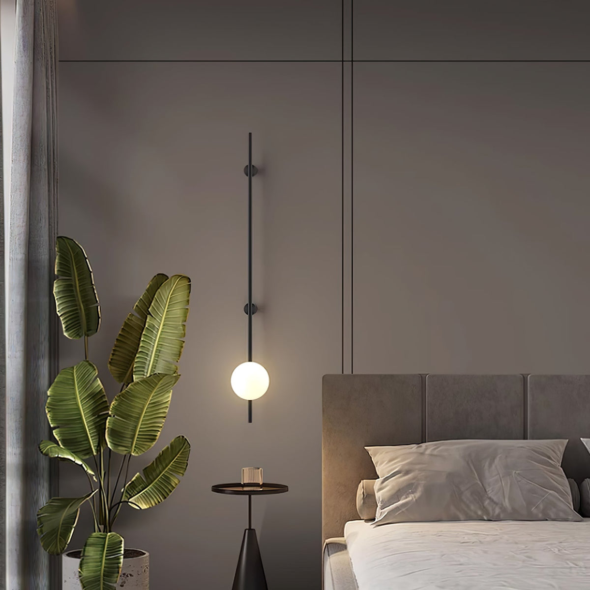 Evshaora aplique de pared moderno minimalista de vidrio