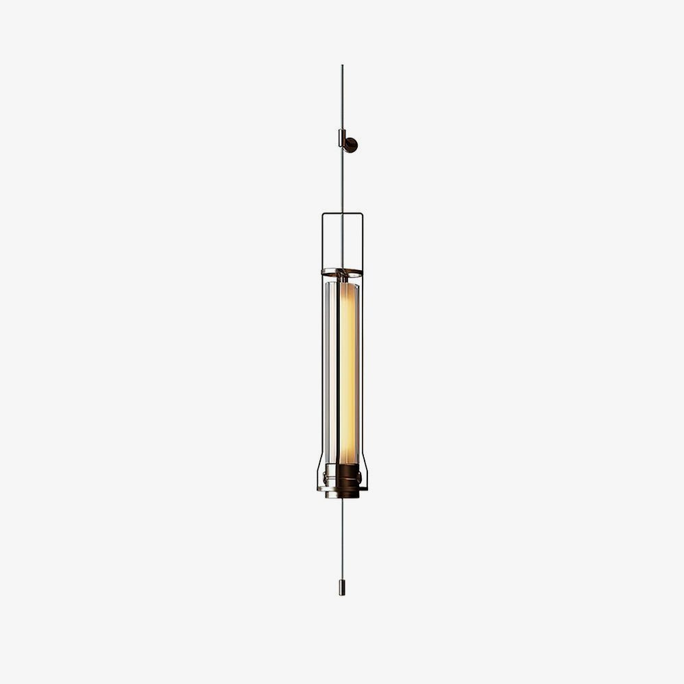 Lioralora aplique de pared moderno minimalista en vidrio cilíndrico
