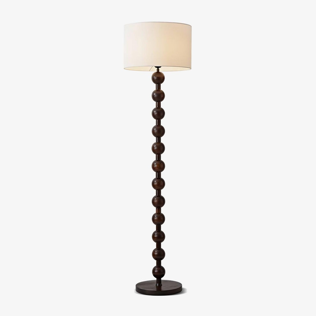 Paston lámpara de pie de madera y tejido