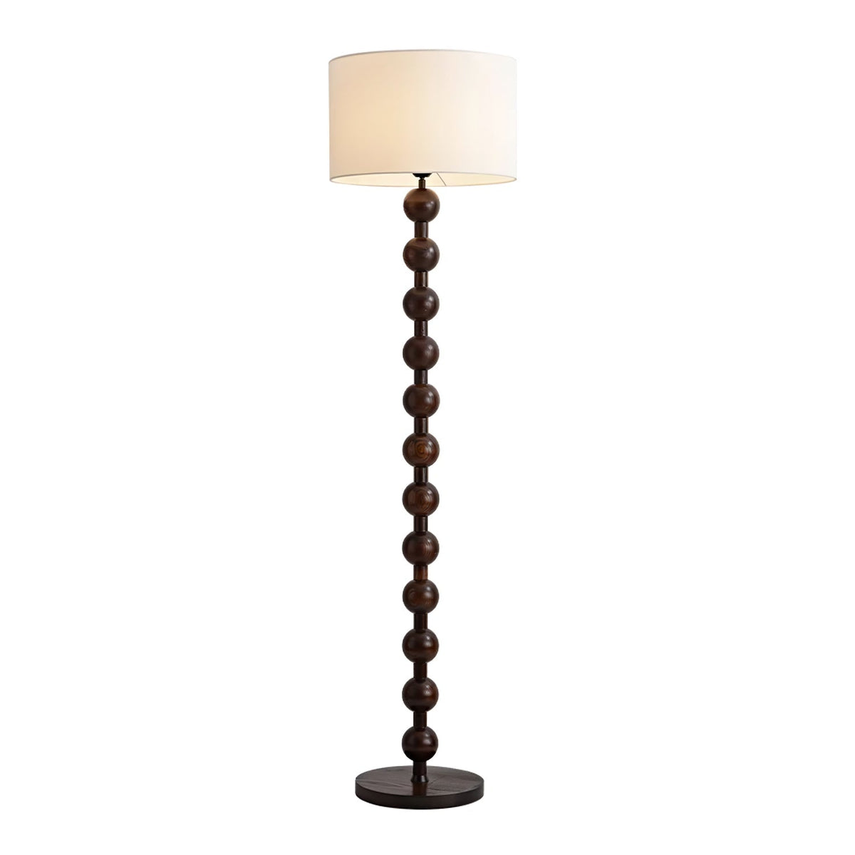 Paston lámpara de pie de madera y tejido