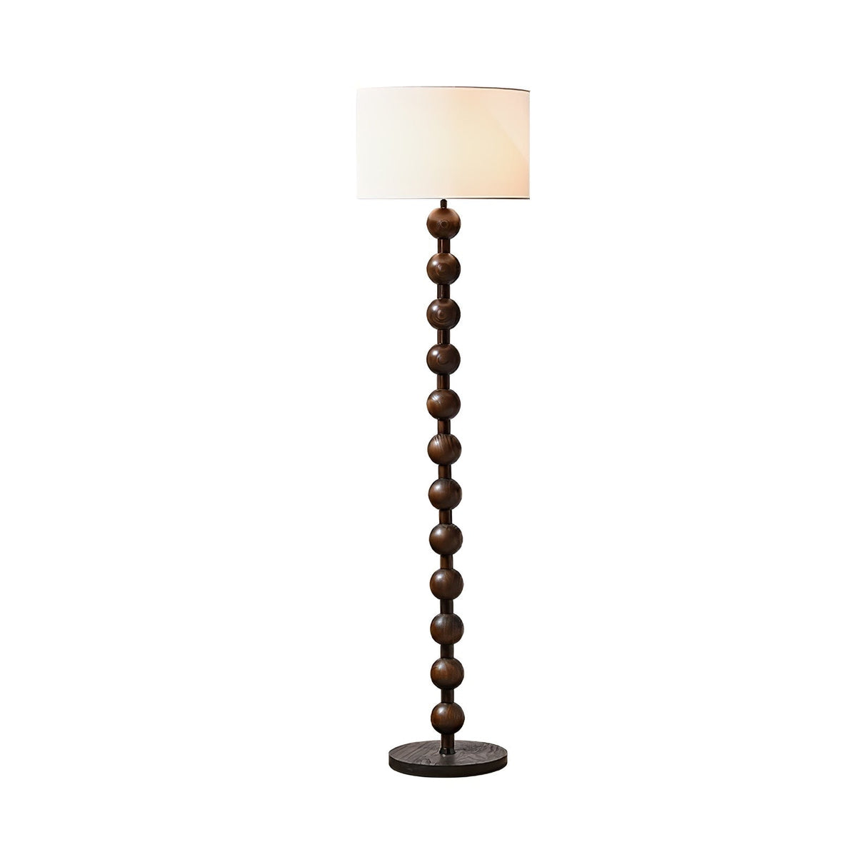 Paston lámpara de pie de madera y tejido