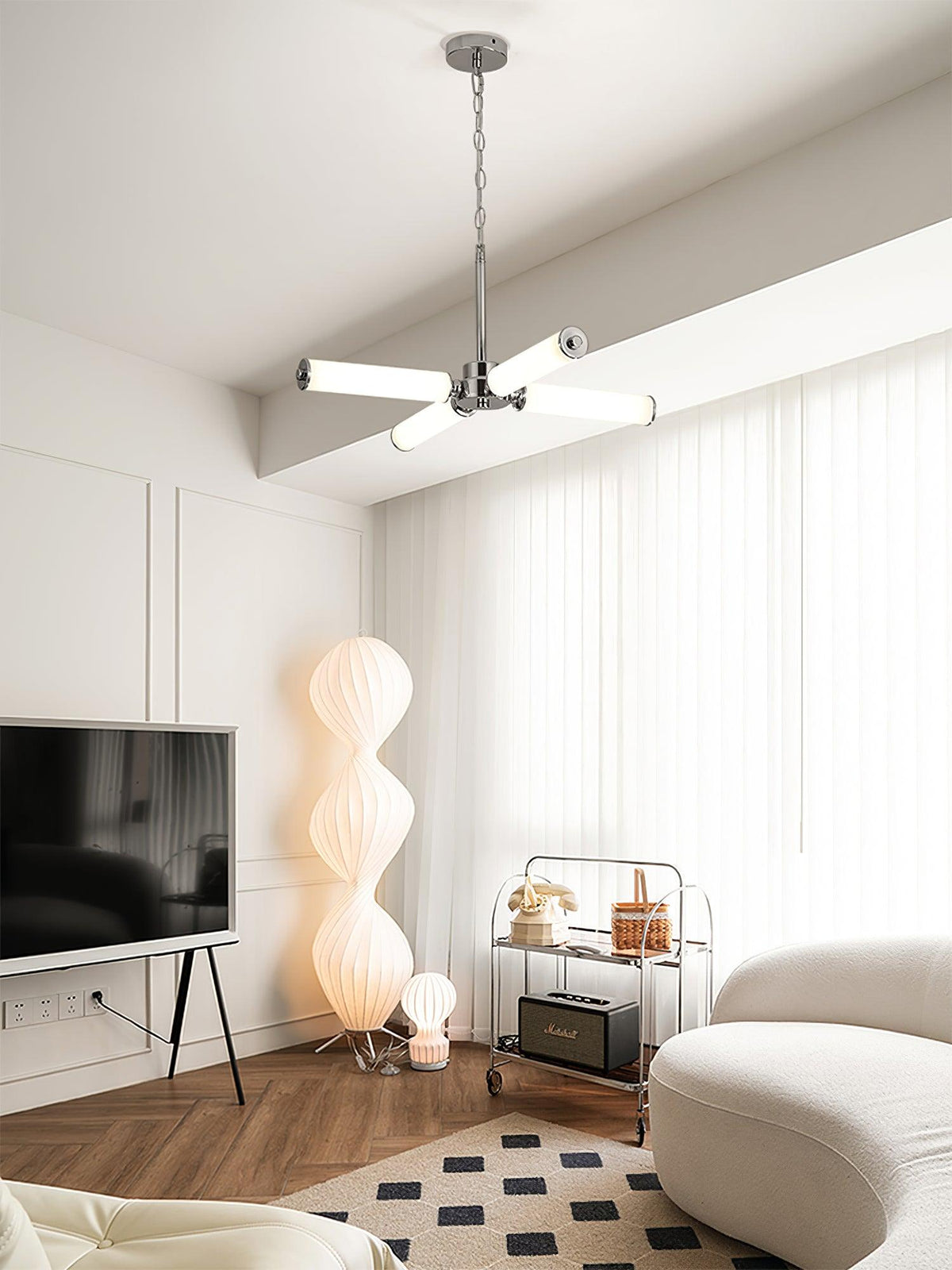 Zoliria lámpara de araña moderna minimalista LED de vidrio