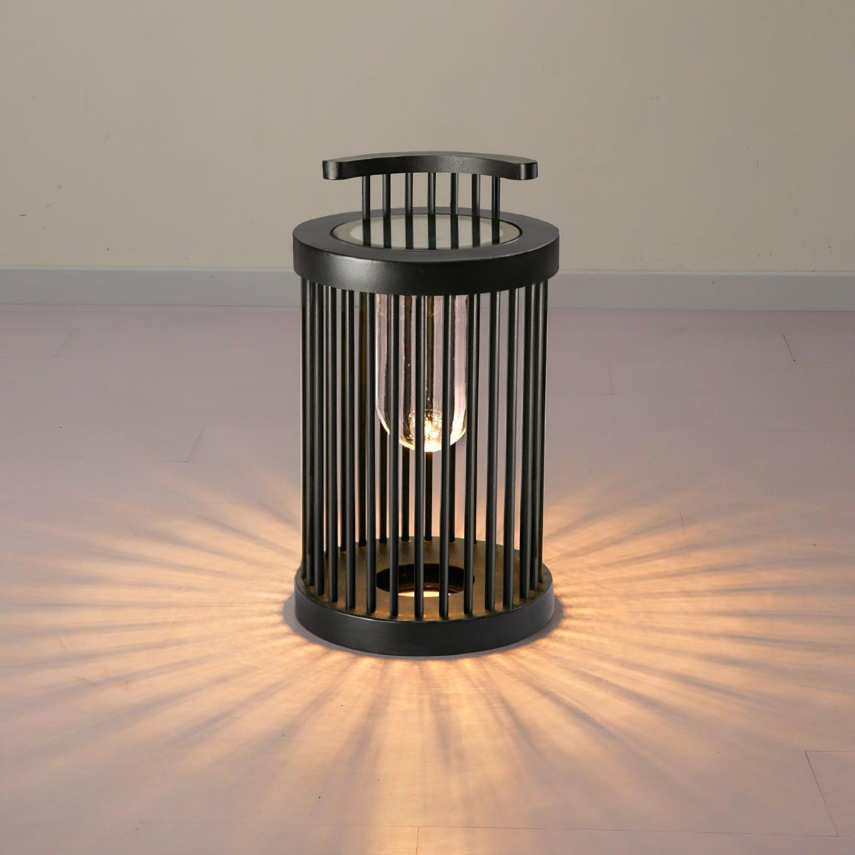 Cage luminaria exterior moderna de acrílico