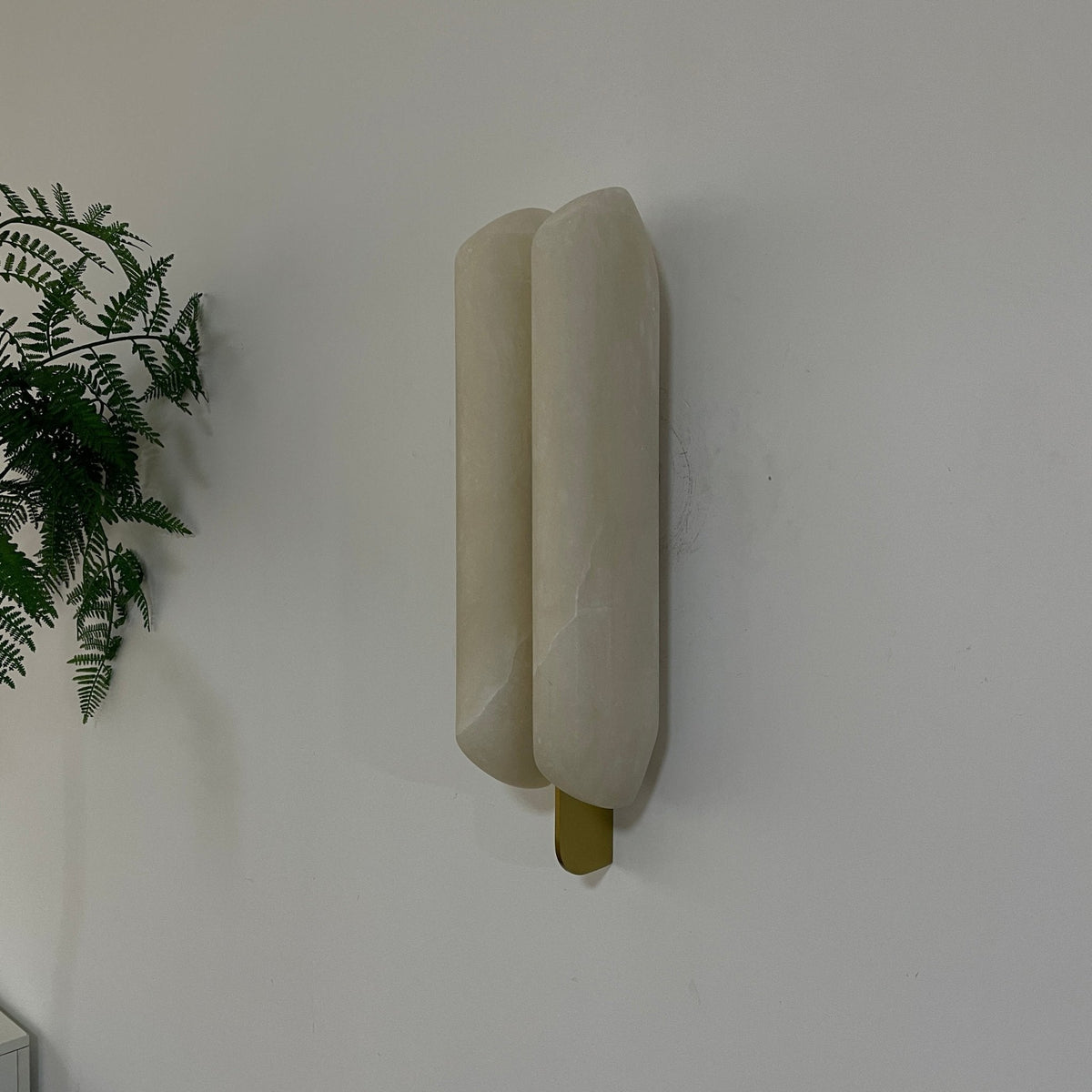 Husk aplique de pared alabastro