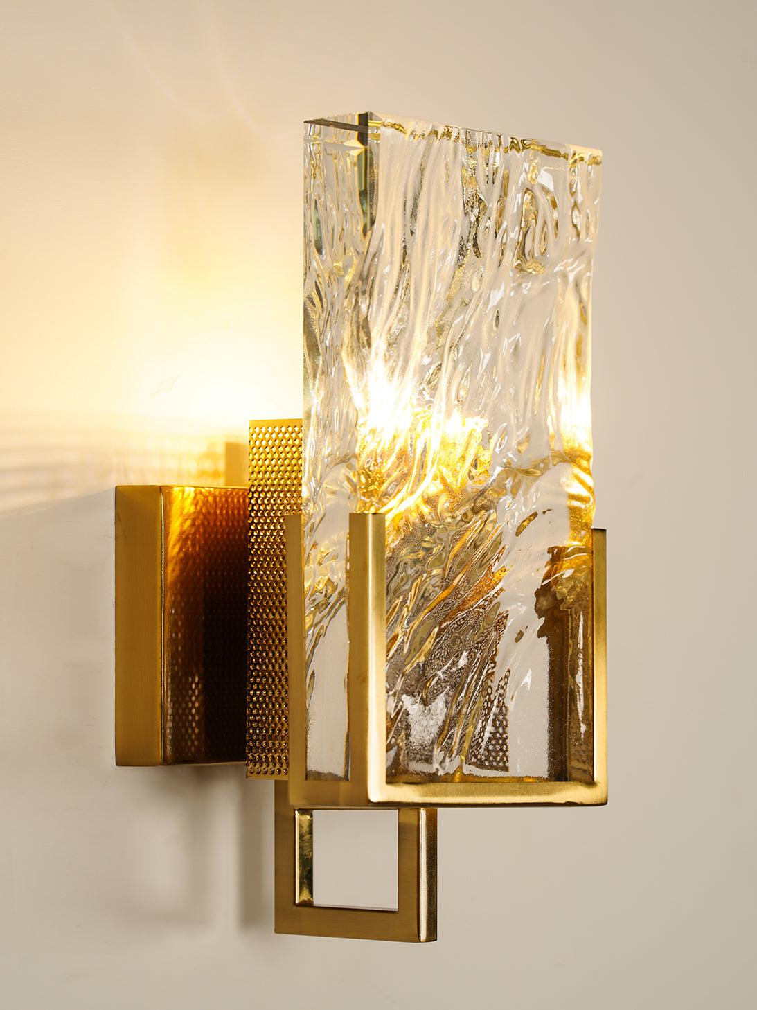 Ivenen aplique de pared Art elegancia cristal único de hielo