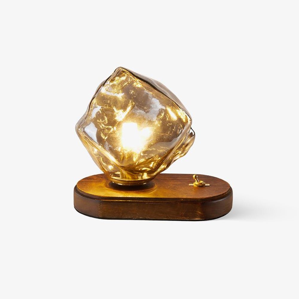 Maris lámpara de mesa artística de madera