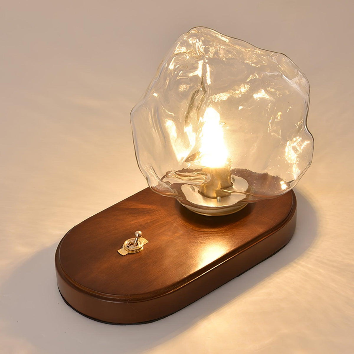 Maris lámpara de mesa artística de madera