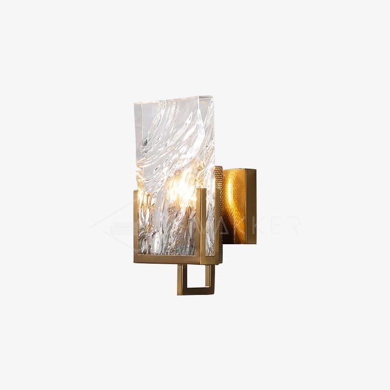 Ivenen aplique de pared Art elegancia cristal único de hielo
