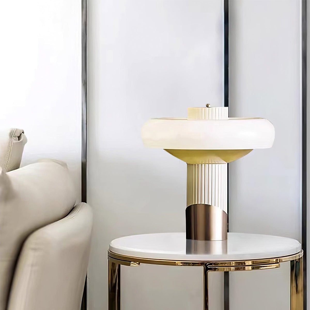Velisine lámpara de mesa contemporánea de vidrio