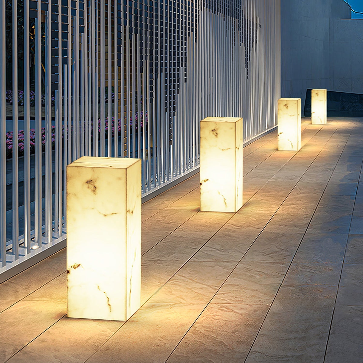 Ardorion luminaria exterior moderna minimalista de mármol