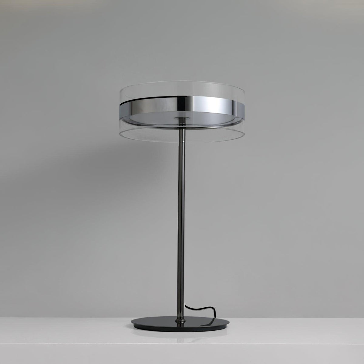 Lioreette lámpara de mesa en cromo y vidrio