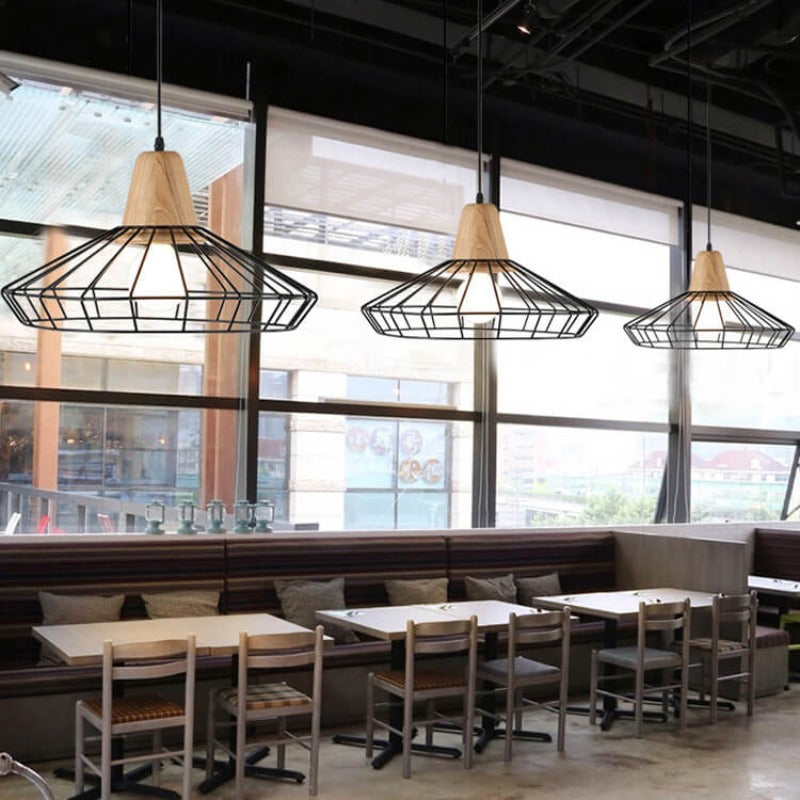 Silva Industrial Minimalista Lámpara Colgante Metal Salón
