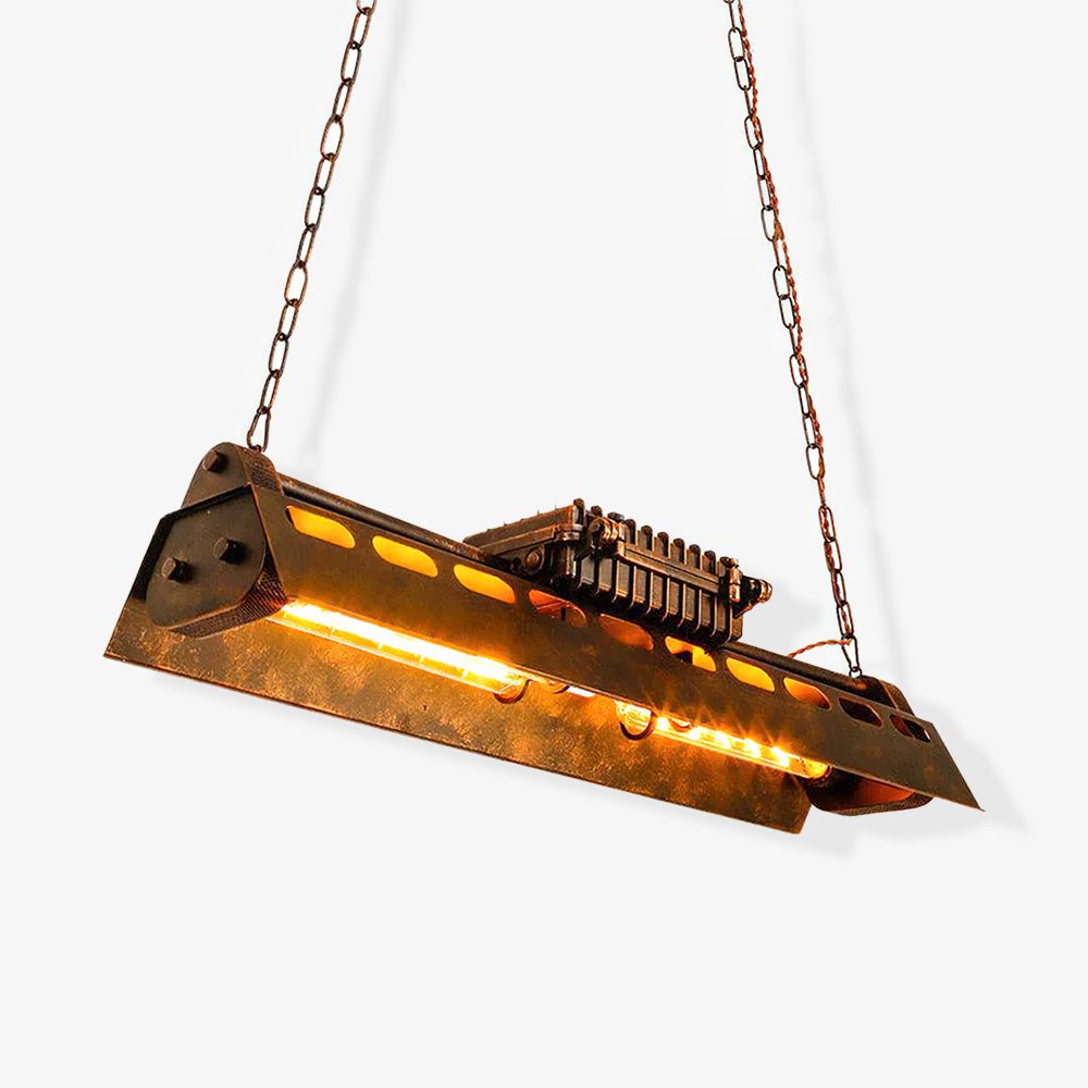 Mael lámpara de araña industrial con marco rectangular
