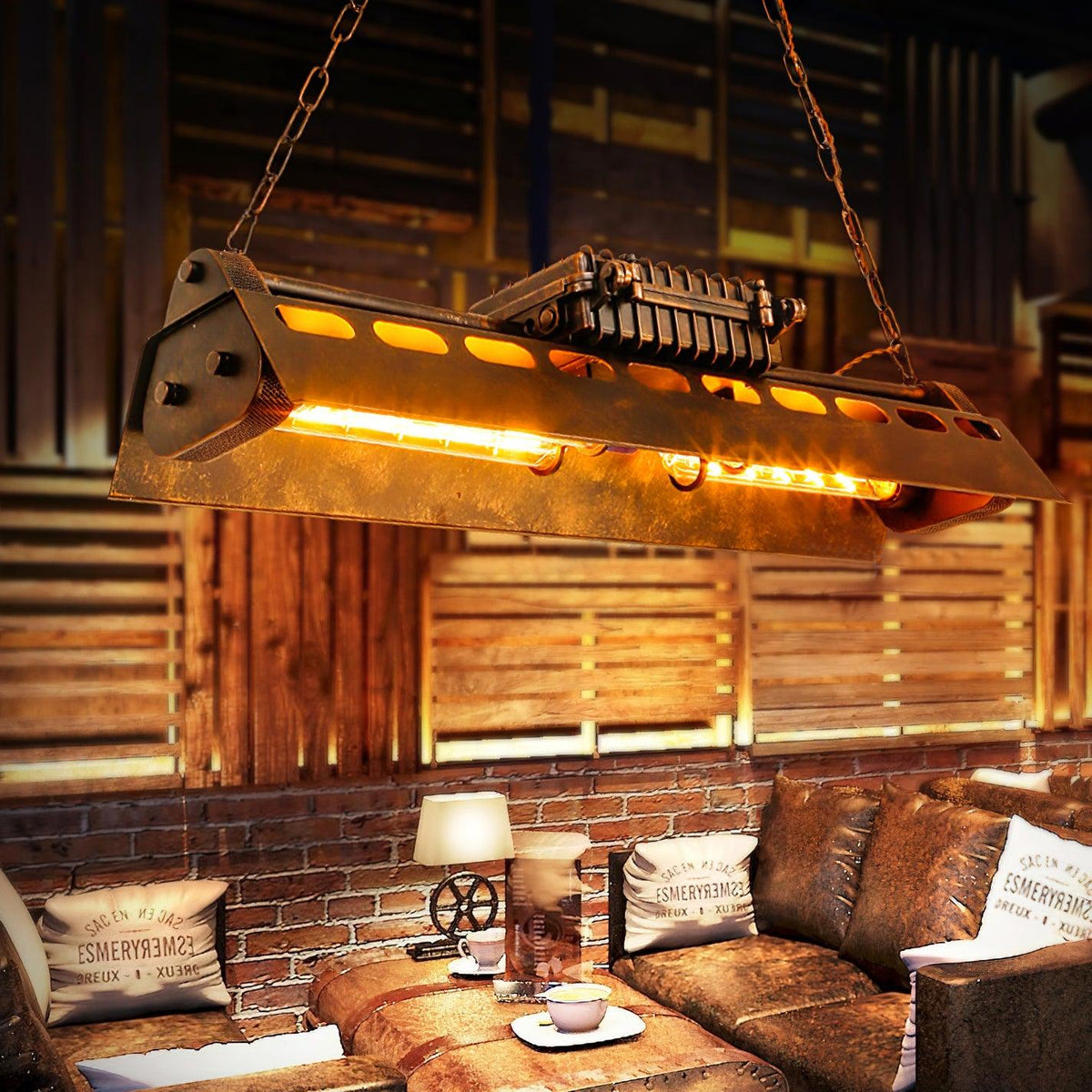 Epoch Lámpara de Araña Industrial Steampunk para Interior