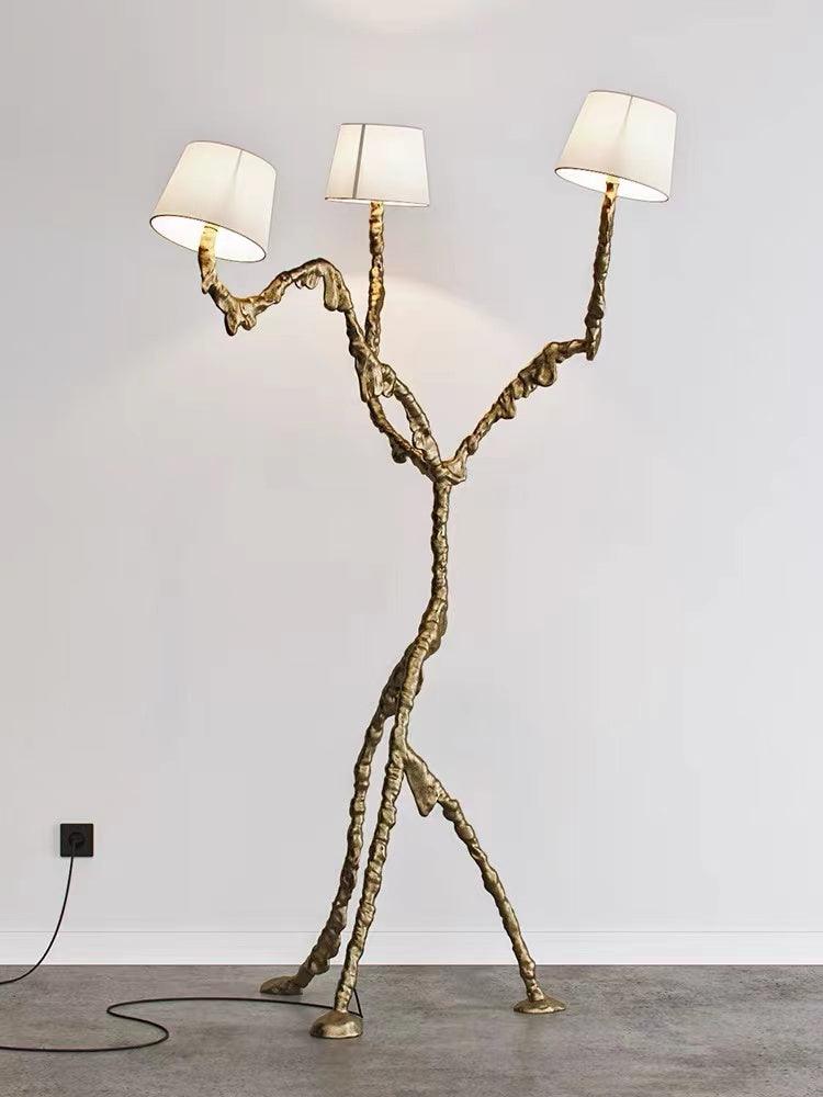 Dendria lámpara de pie Triple-Arm Branch Sculptural