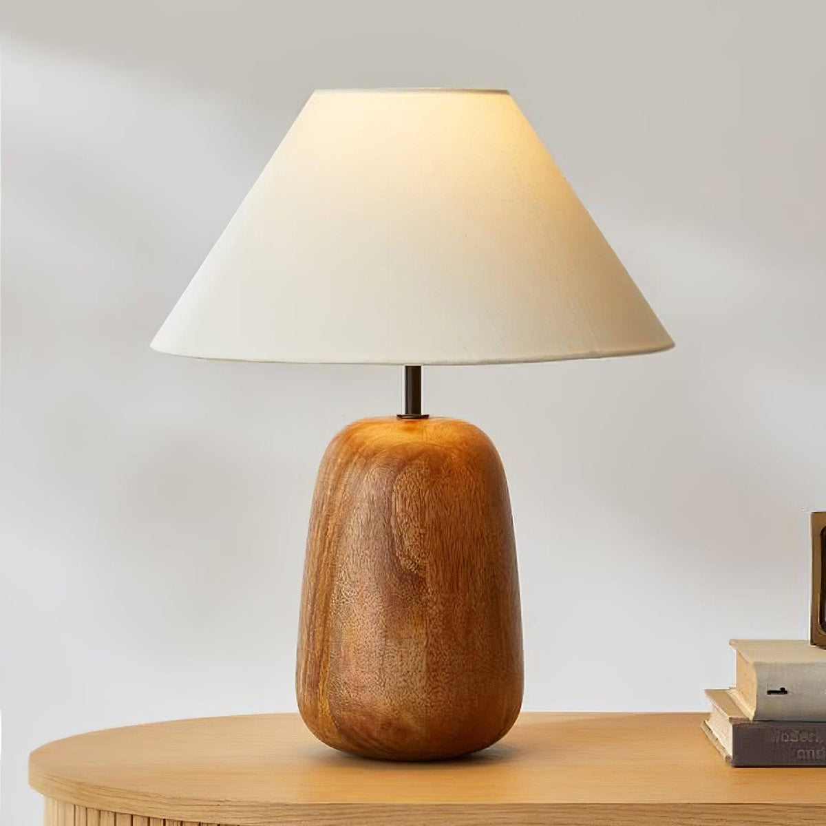 Syloraya lámpara de mesa moderna de madera