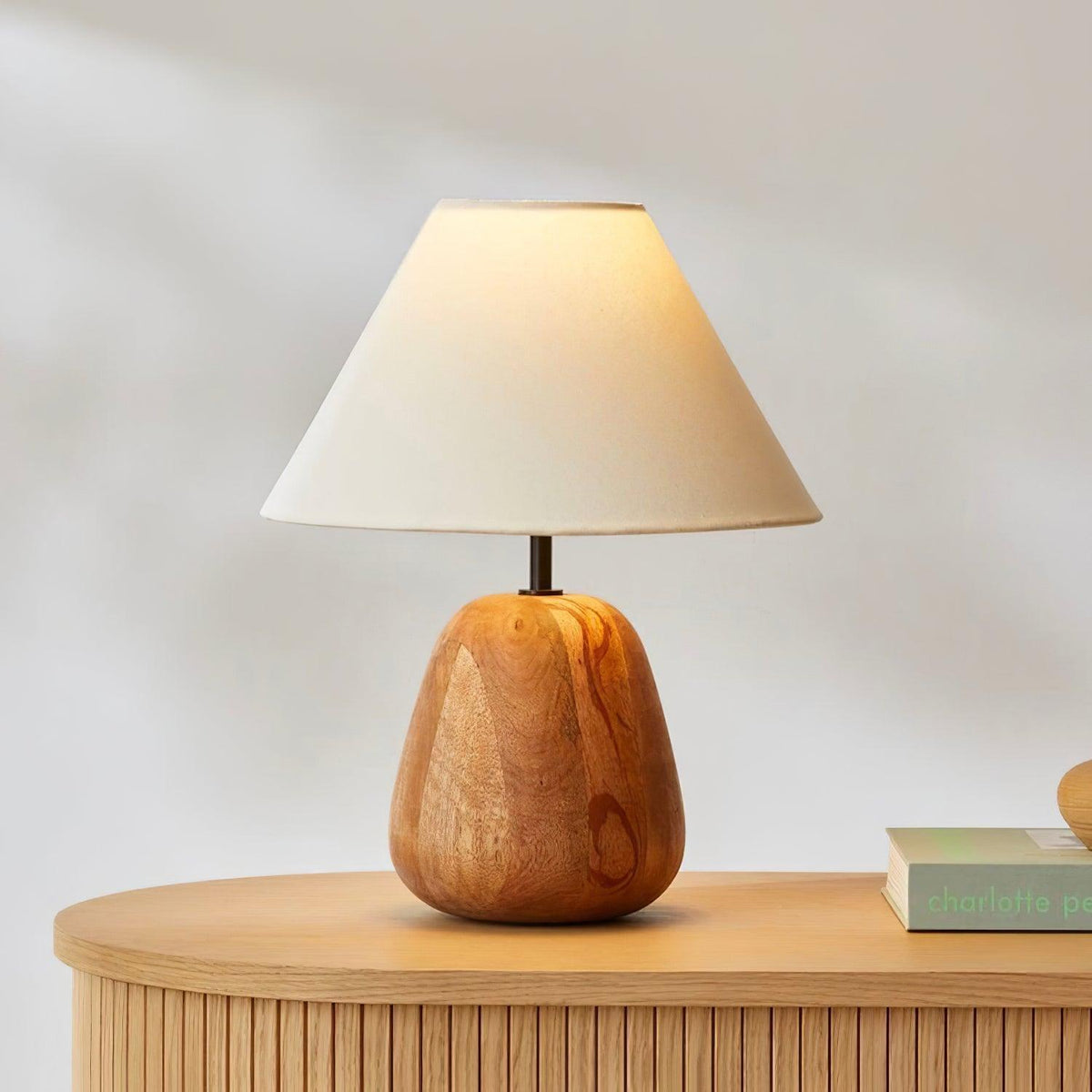 Syloraya lámpara de mesa moderna de madera