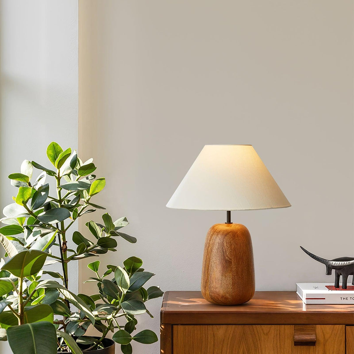 Syloraya lámpara de mesa moderna de madera