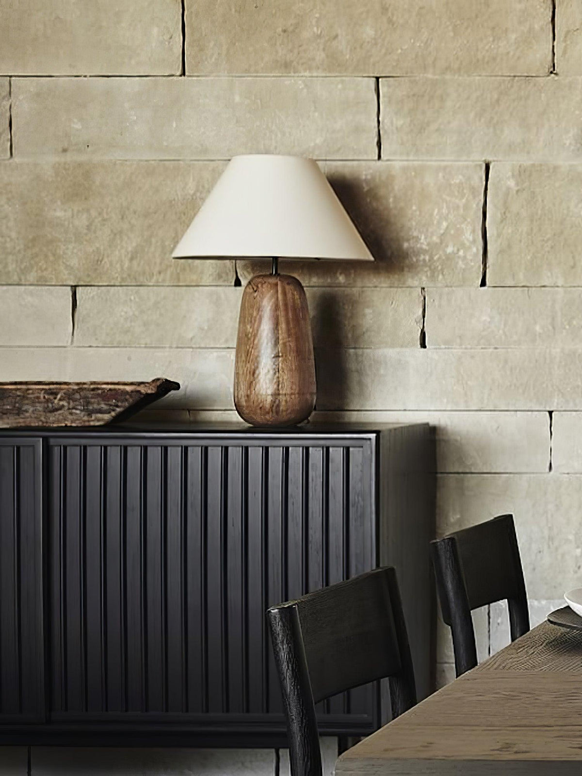 Syloraya lámpara de mesa moderna de madera
