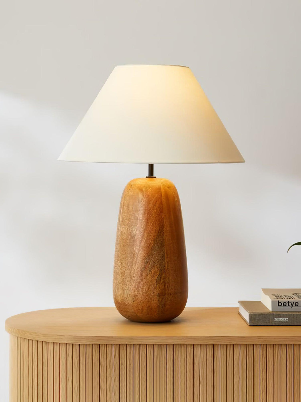 Syloraya lámpara de mesa moderna de madera