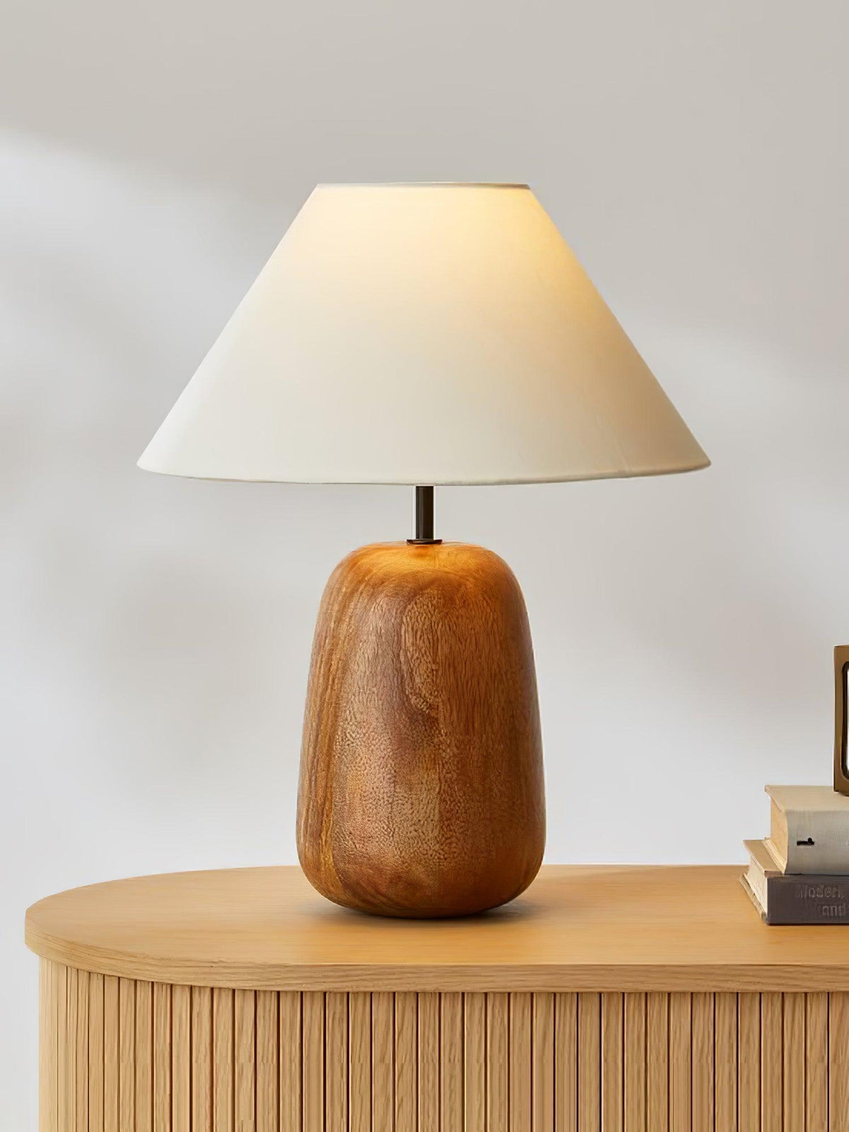 Syloraya lámpara de mesa moderna de madera