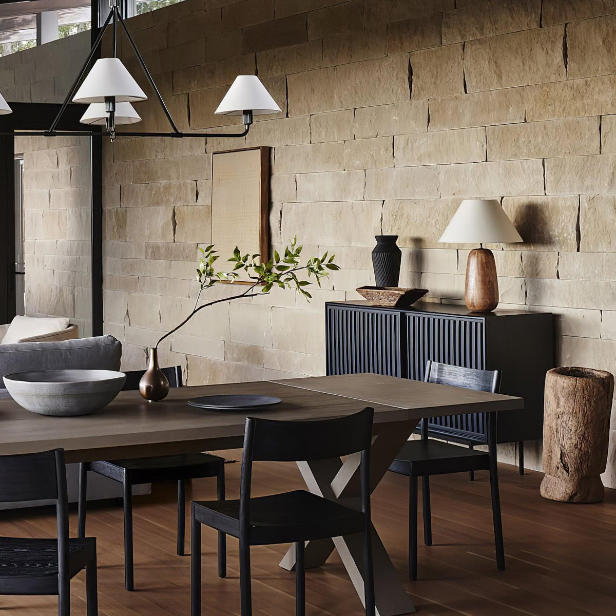 Syloraya lámpara de mesa moderna de madera